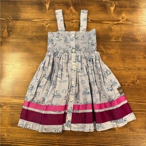 Matilda Jane Nautical Dress with Pink and Purple Accents